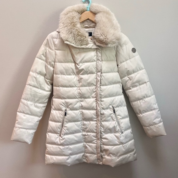 Woman's Laundry Cream Colored  Puffer Coat- Size XS - Picture 1 of 15